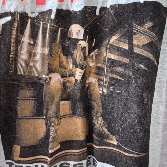 Morgan Wallen Gray Graphic T-Shirt - Picture 3 of 7